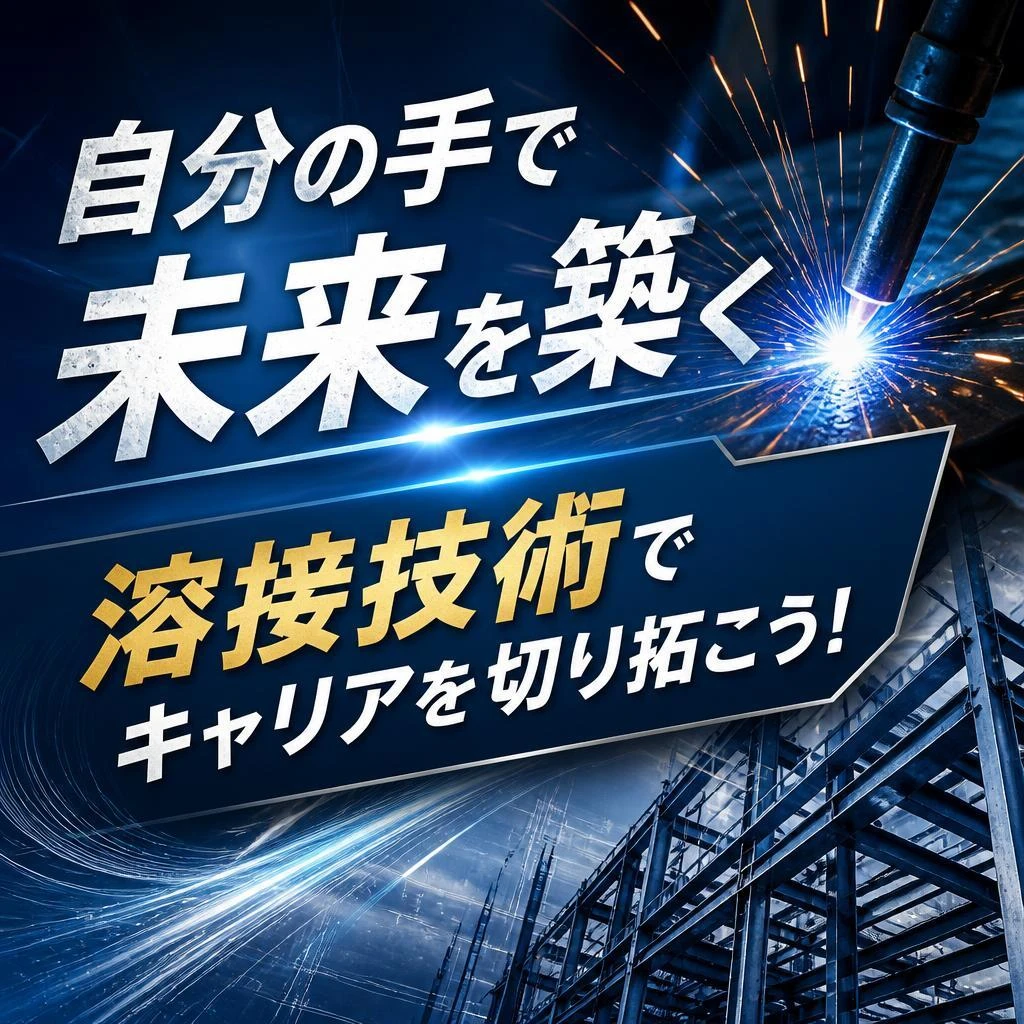 自分の手で未来を築く
溶接技術でキャリアを切り拓こう！